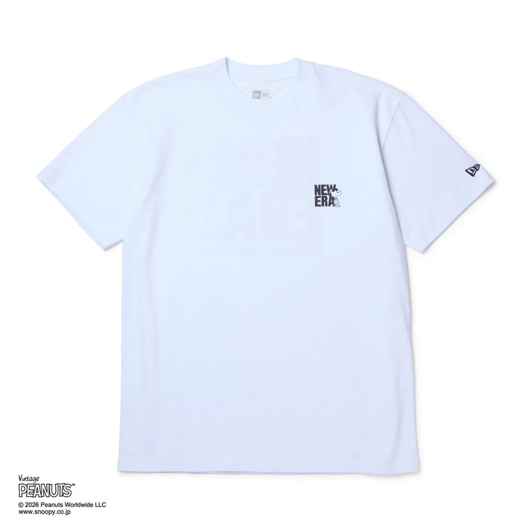 NEW ERA 半袖 コットン Tシャツ Vintage PEANUTS ピーナッツ JOE COOL ジョー・クール ホワイト