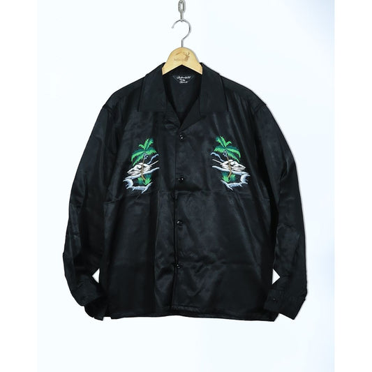 ANDFAMILYS Souvenir Rayon Shirts - Palm Tree -