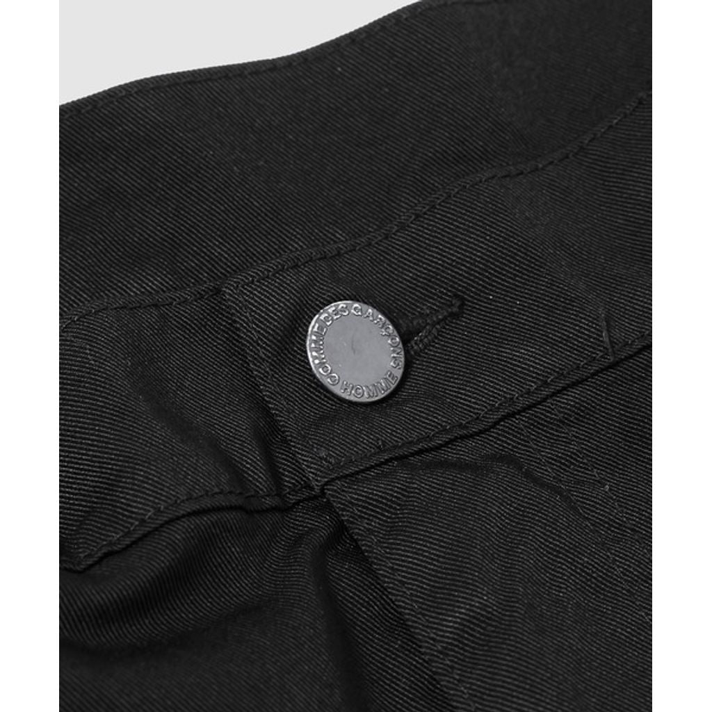 COMME des GARCONS HOMME NYLON TWILL GARMENT DYE PANTS(BLACK)