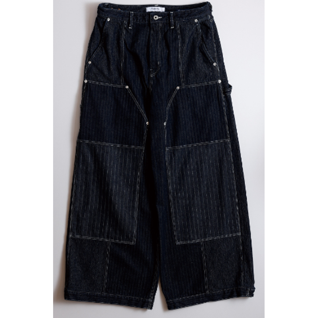 FDMTL FA26PN12R  PATCHWORK DOUBLE KNEE PANTS RINSE