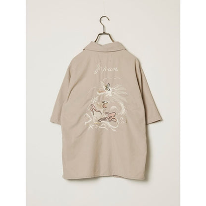 【予約商品】REMI RELIEF RN30389010 レーヨンフィブリルツイルS/Sシャツ(刺繍) 26ss