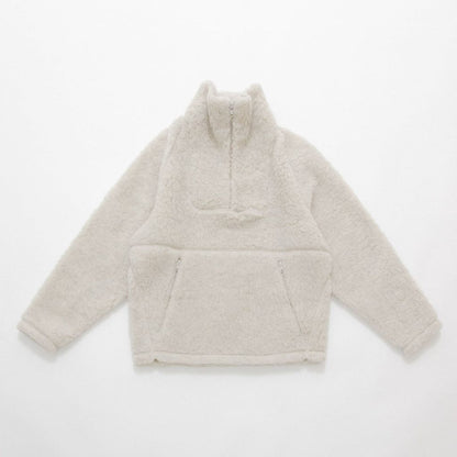 YAECA Natural Wool Fleece Pullover