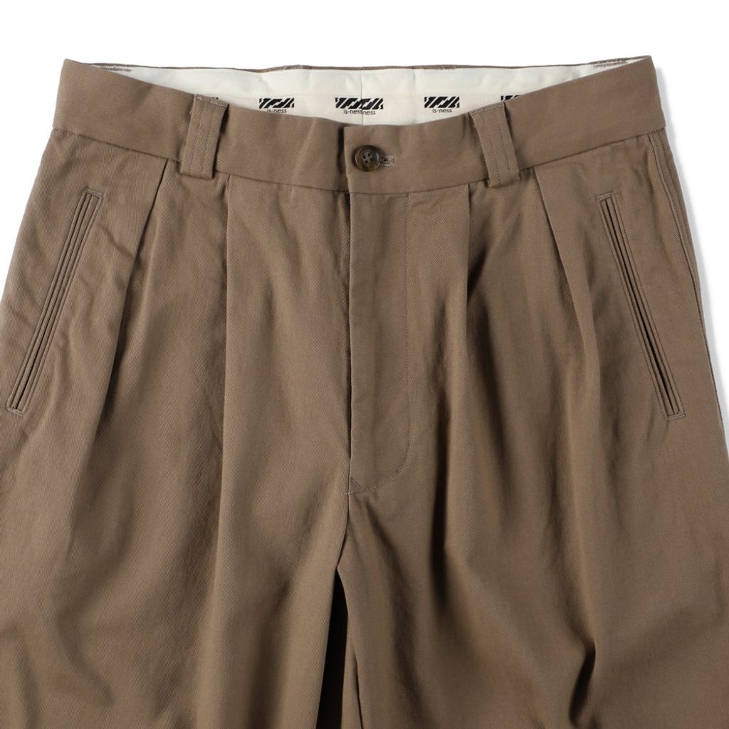 is-ness KERSEY STRAIGHT PANTS