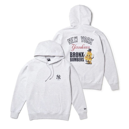 NEW ERA スウェット プルオーバー フーディー ニューヨーク・ヤンキース BRONX BOMBERS Pizza アッシュグレー 15129288
