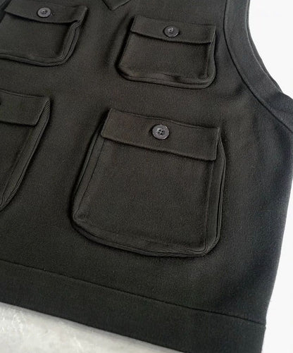 VOO × AMBERGLEAM Fisherman Knit Vest