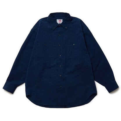 SON OF THE CHEESE Jacquard Shirt BLUE