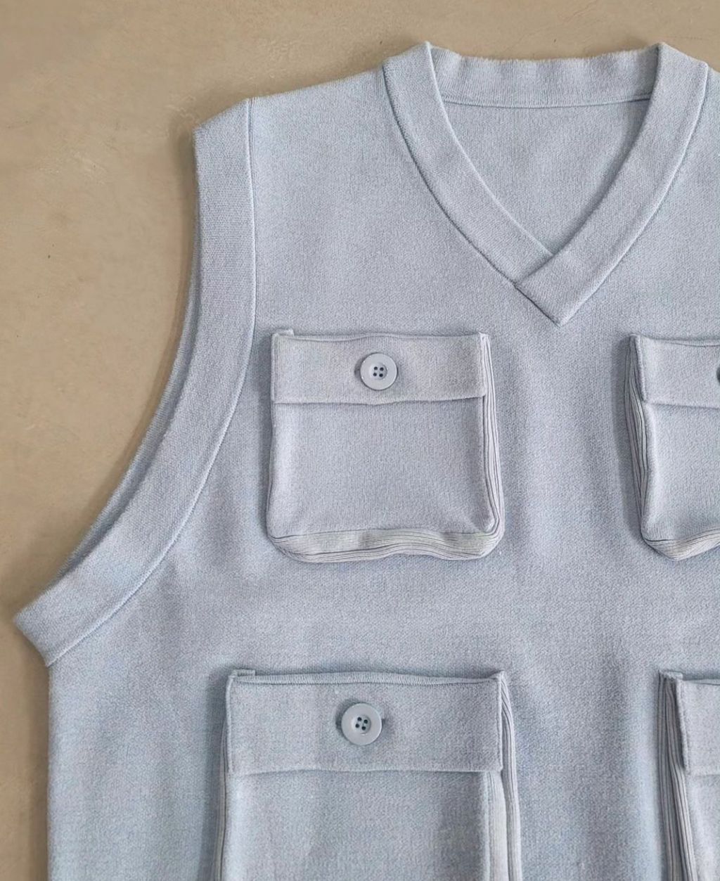 VOO × AMBERGLEAM Fisherman Knit Vest