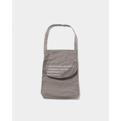 beautiful people  alphabet embroidery flap bag