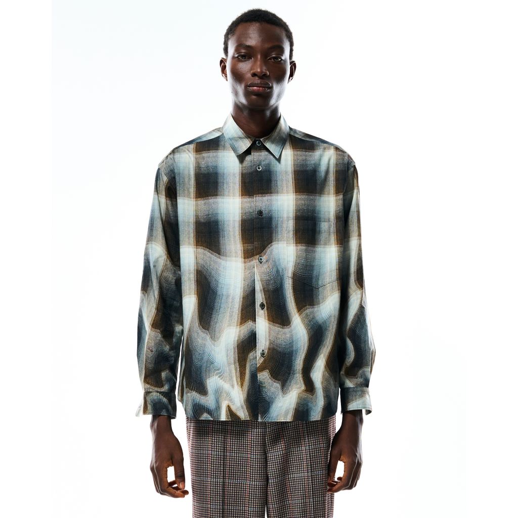 TOLQ Melt Graphic Printed Regular Collar Shirt
