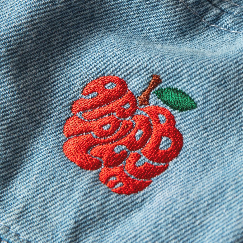 APPLEBUM “APPLE LOGO" DENIM BUCKET HAT [L.BLUE]