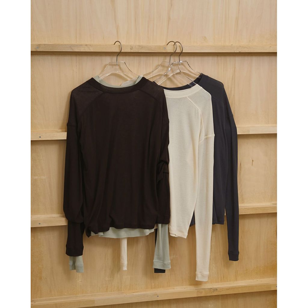 TODAYFUL Hightwist Gauze Long T-shirts