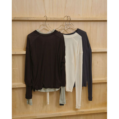 TODAYFUL Hightwist Gauze Long T-shirts