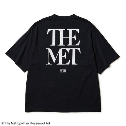 NEW ERA  半袖 オーバーサイズド コットン Tシャツ The Met ブラ ック