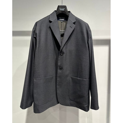 COMME des GARCONS HOMME WOOL GABARDINE TAILORED JACKET（CHARCOAL）