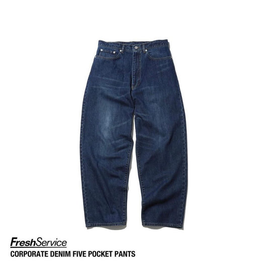 FreshService "CORPORATE DENIM FIVE POCKET PANTS" FADE INDIGO