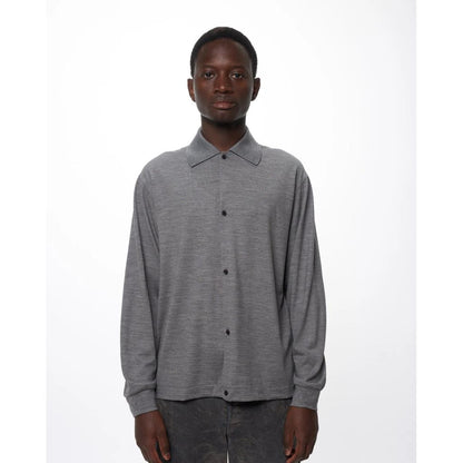marka  Super 100s Washable Wool Jersey / Shirt Cardigan