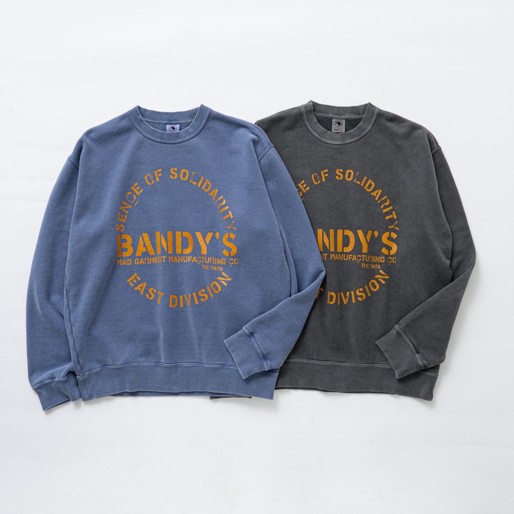 RATS PIGMENT DYED CREW NECK SWEAT