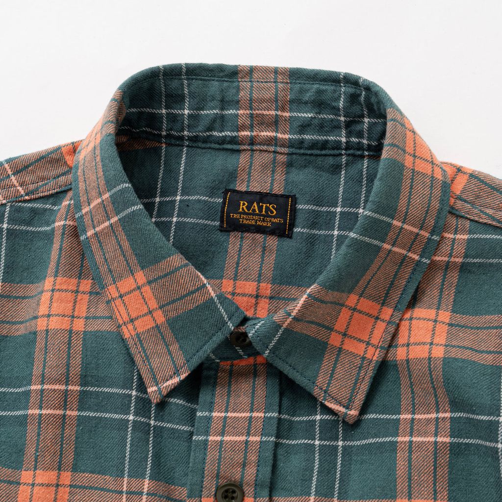 RATS COTTON LINEN CHECK SHIRT
