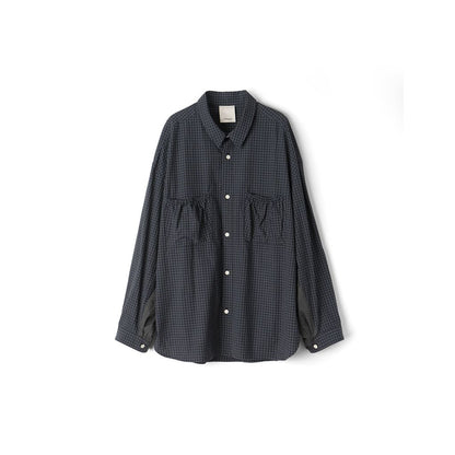 refomed WRIST PATCH WIDE SHIRT "CHECK"