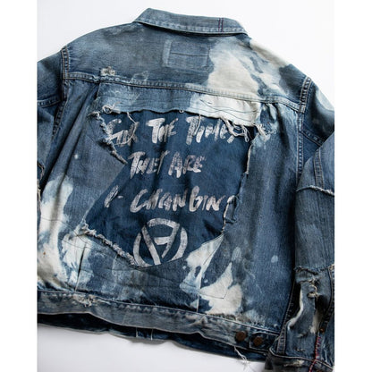 ANACHRONORM HARD REMAKED FRONT TUCK DENIM JACKET INDIGO (REMAKE)