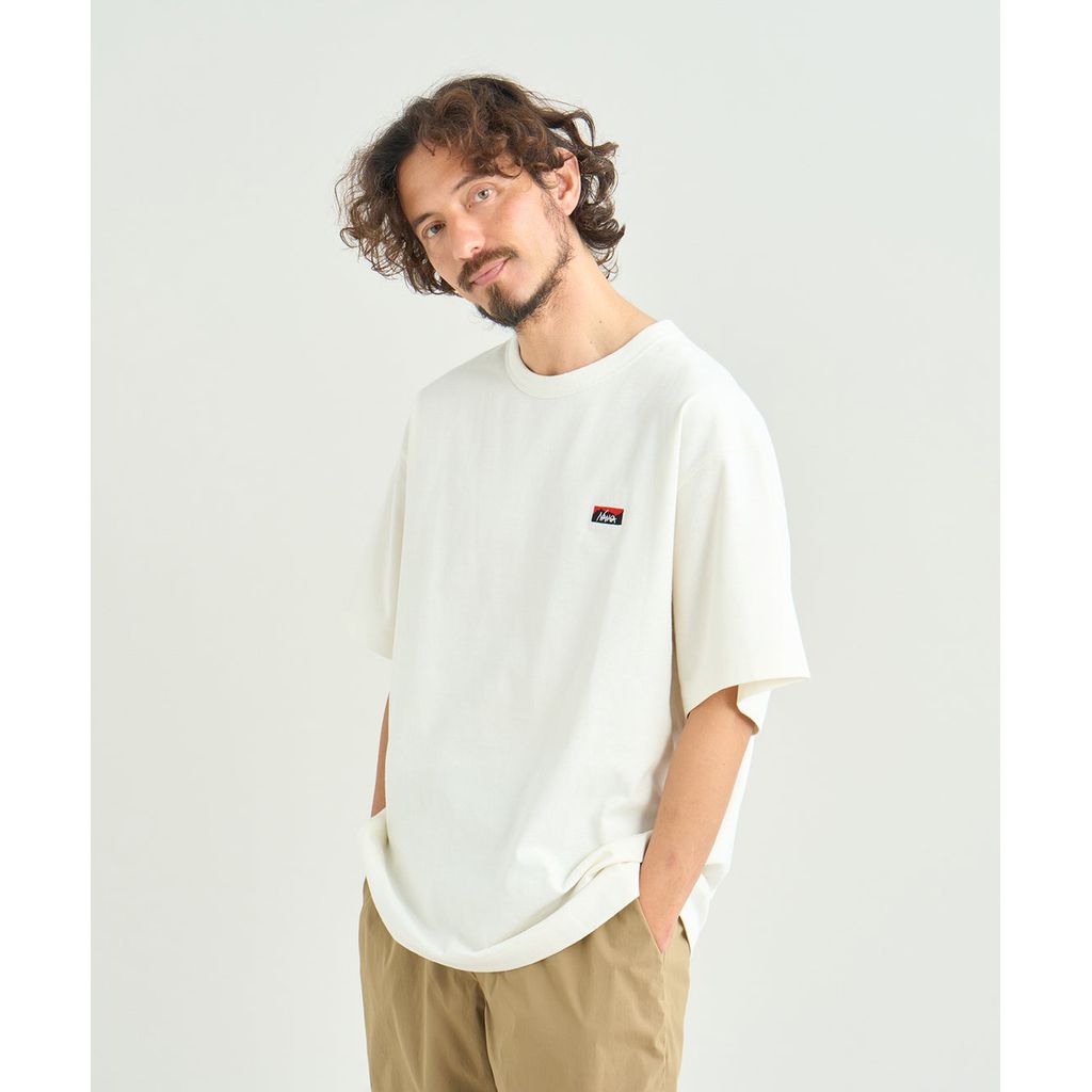 NANGA ECO HYBRID BOX LOGO EMBROIDERY TEE