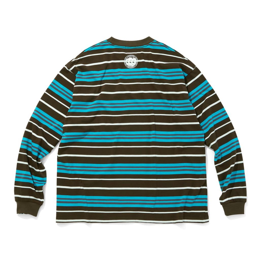 CITY COUNTRY CITY EMBROIDERED LOGO MULTI BORDER L/S T-SHIRT