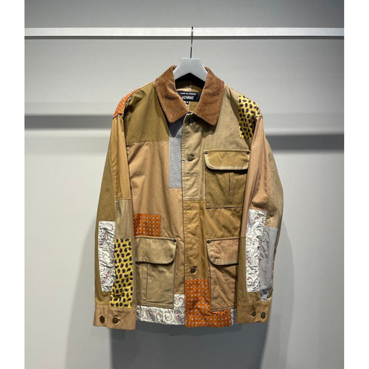 COMME des GARCONS HOMME 多素材MIX パッチワーク ジャケット
