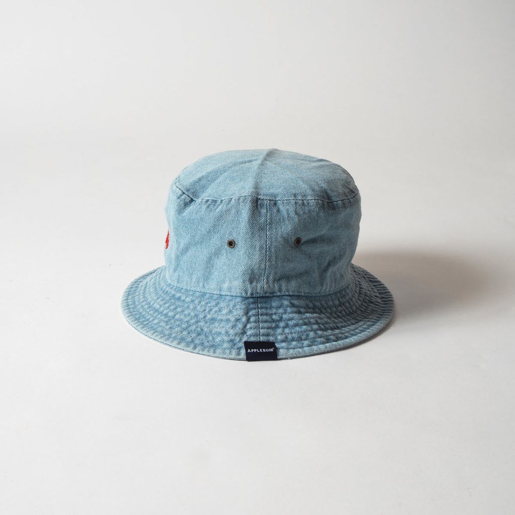 APPLEBUM “APPLE LOGO" DENIM BUCKET HAT [L.BLUE]