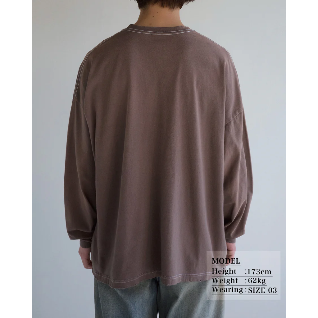 ANACHRONORM DYED CUSTOM CAR GRAPHIC L/S T-SHIRTS DUSTY