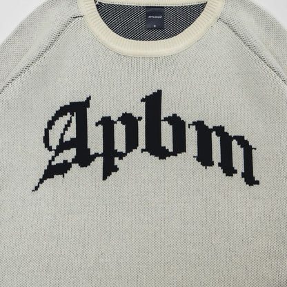 APPLEBUM "APBM" KNIT SWEATER [OFF WHITE] / 2420503