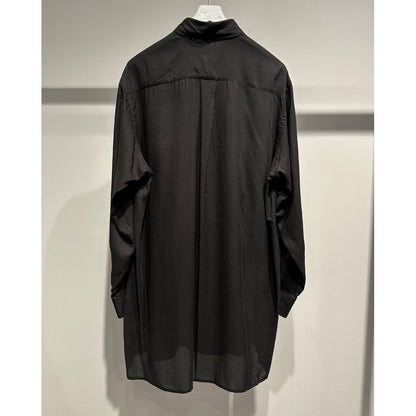 Y's for men CELLULOSE LAWN LAYERED COLLAR SHIRT