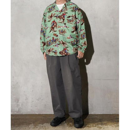 TOWNCRAFT  PRINTED PAJAMA JACKET
