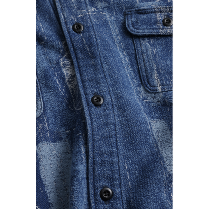 FDMTL FA26SH41JU BORO JACQUARD SHIRT JACKET 3YR WASH