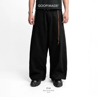 GOOPiMADE P1-R Black Pants-Wide