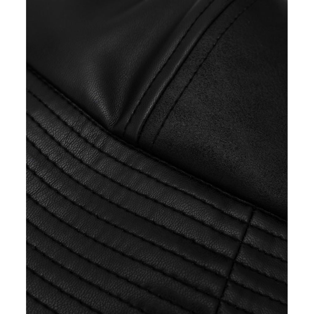 COMME des GARCONS HOMME SYNTHETIC LEATHER SAILOR HAT（Black