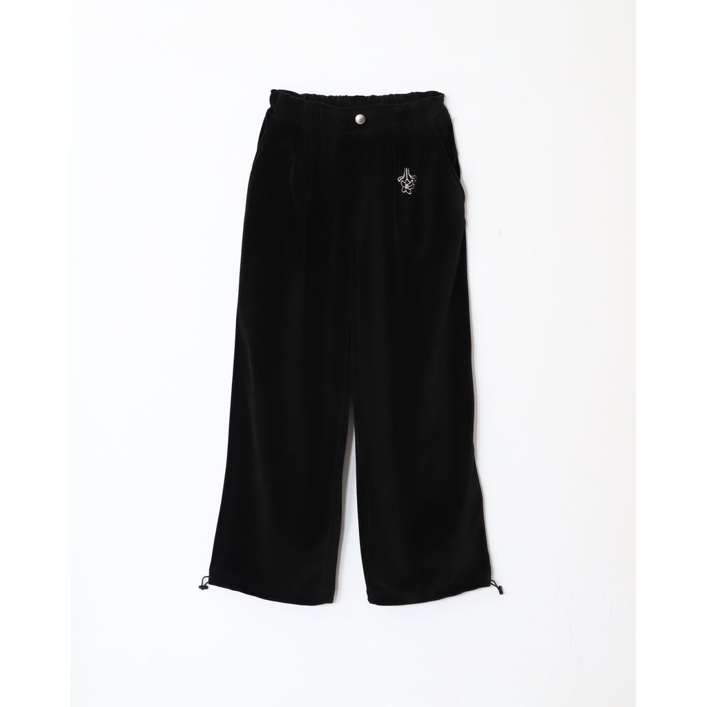 AMBERGLEAM Velor Pile Tapered Pants