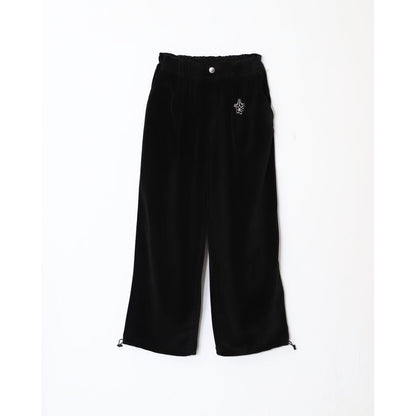 AMBERGLEAM Velor Pile Tapered Pants