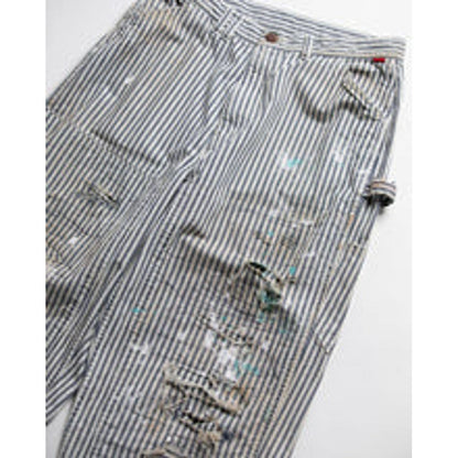 ANACHRONORM HICKORY REMAKED DOUBLEKNEE PAINTER PANTS HICKORY (REMAKE)