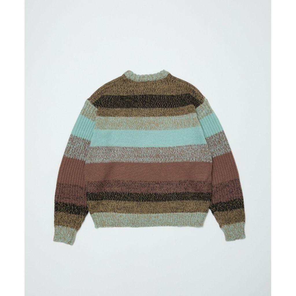 【予約商品】BAL BAL-2221 GRADATION STRIPE CREWNECK SWEATER