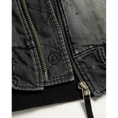 ANACHRONORM AN396-W AGING DUAL DENIM MA-1 BLACK (AGING)