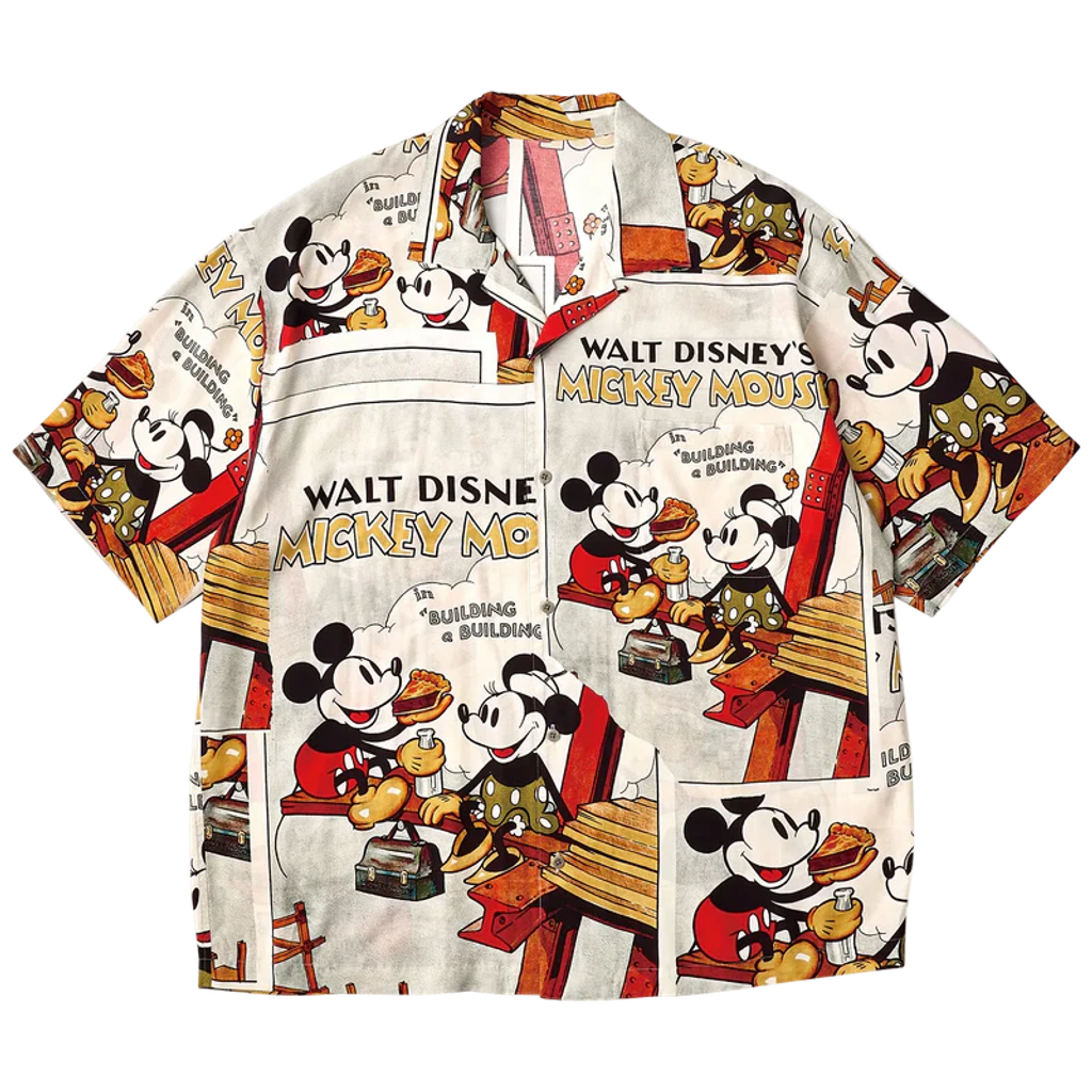 PORTER CLASSIC DISNEY VP / PC ALOHA COLLECTION ALOHA SHIRT / MICKEY & MINNIE