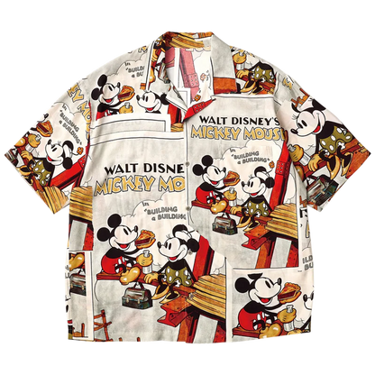 PORTER CLASSIC DISNEY VP / PC ALOHA COLLECTION ALOHA SHIRT / MICKEY & MINNIE