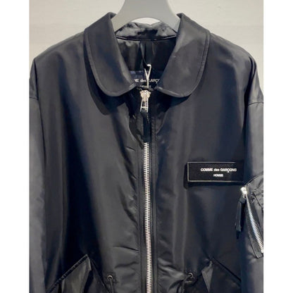 COMME des GARCONS HOMME ナイロンツイル ミリタリーコート(BLACK)