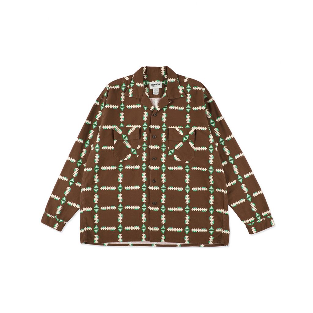 BOW WOW NAVAJO PRINT FLANNEL SHIRT AGED