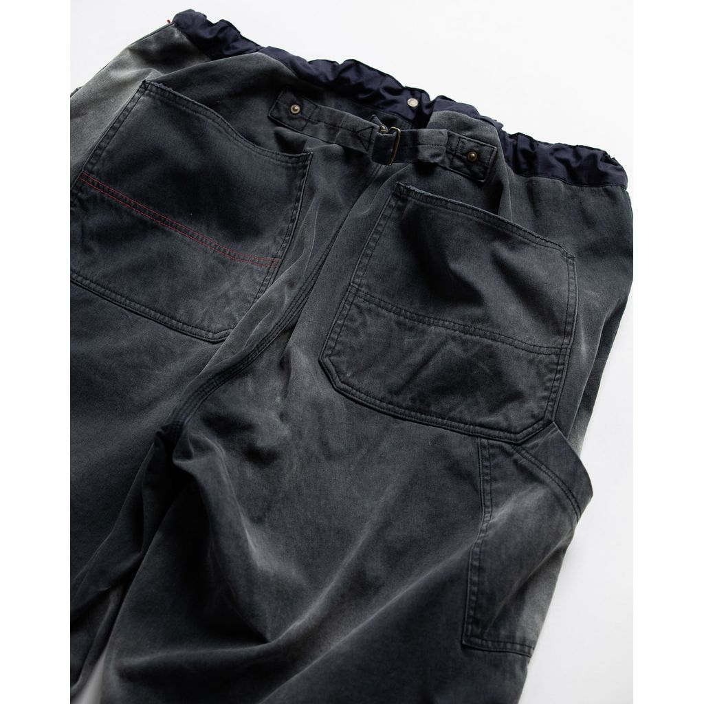 ANACHRONORM DOUBLE KNEE DAMAGED PAINTER SHORT PANTS