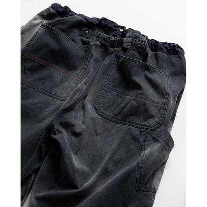 ANACHRONORM DOUBLE KNEE DAMAGED PAINTER SHORT PANTS