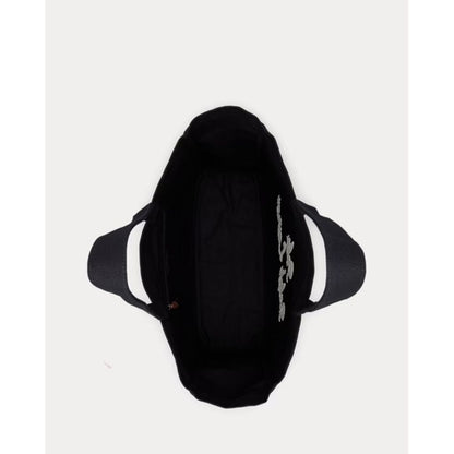 POLO RALPH LAUREN エンブロイダリー キャンバス トート（ BLACK）