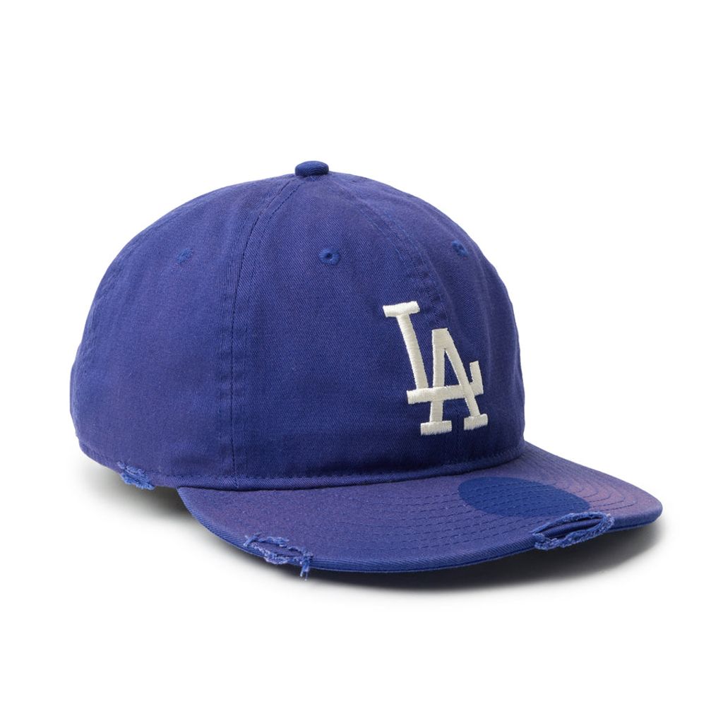 NEW ERA 9THIRTY powered by GORO (min-nano) ロサンゼルス・ドジャース ダメージ/パッカブルバイザー/モンレーウォッシュ ダークロイヤル