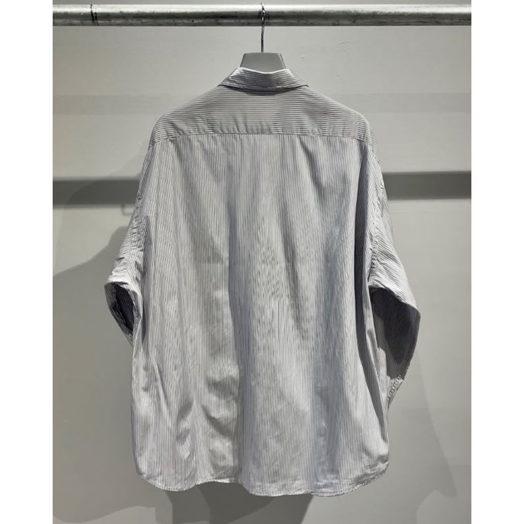 PORTER CLASSIC ROLL UP STRIPE SHIRT