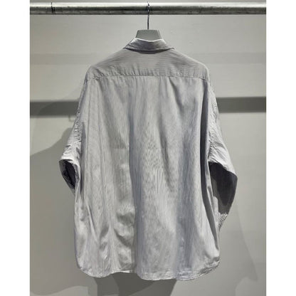 PORTER CLASSIC ROLL UP STRIPE SHIRT